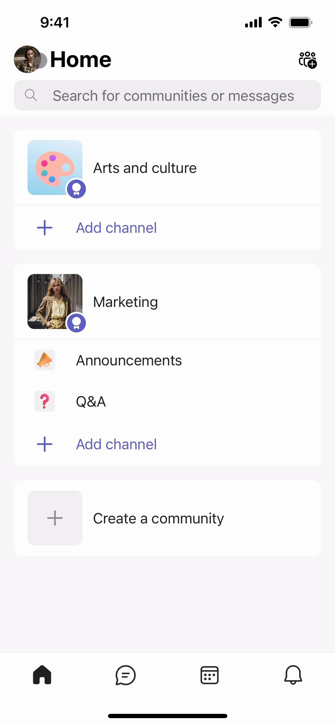 Screenshot of Setting status message on Microsoft Teams