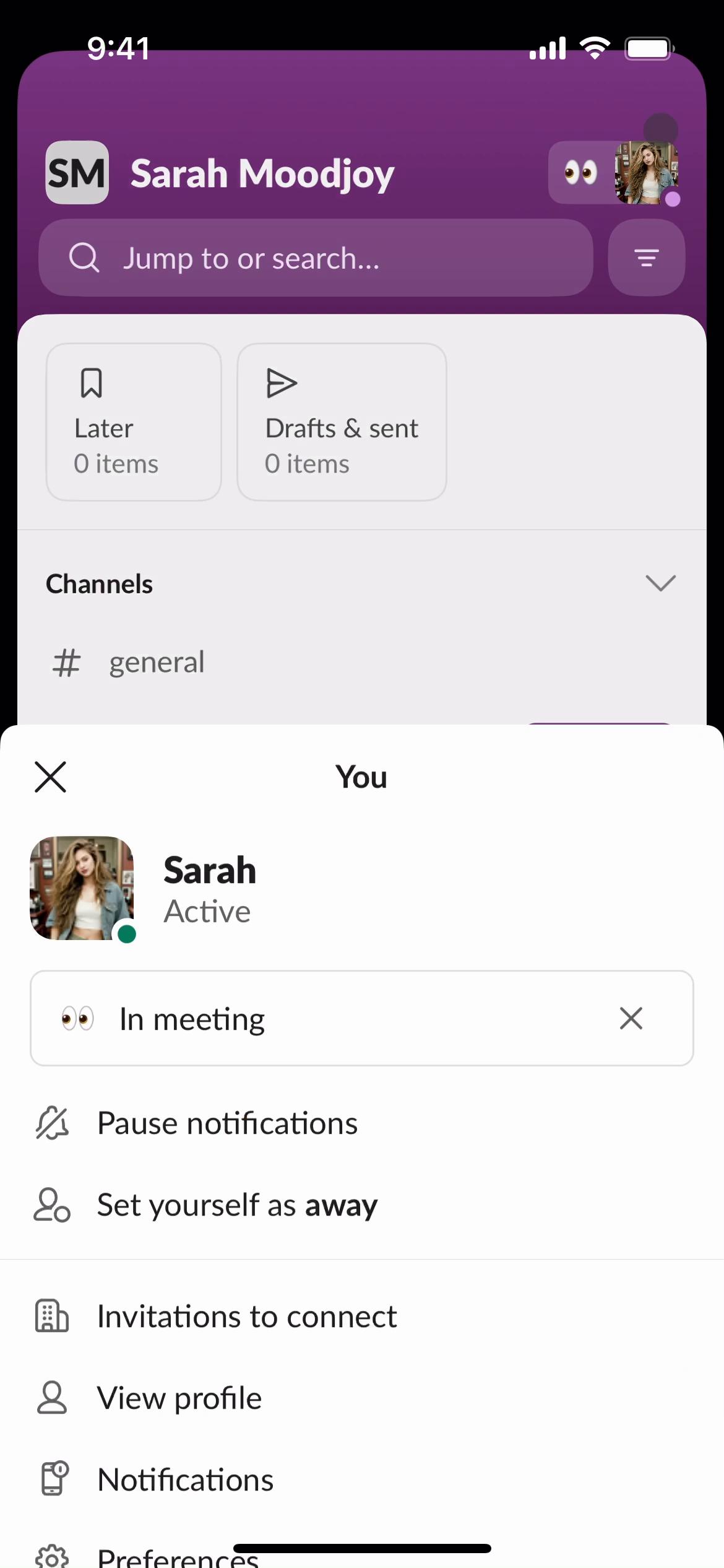 Giving feedback on Slack video screenshot