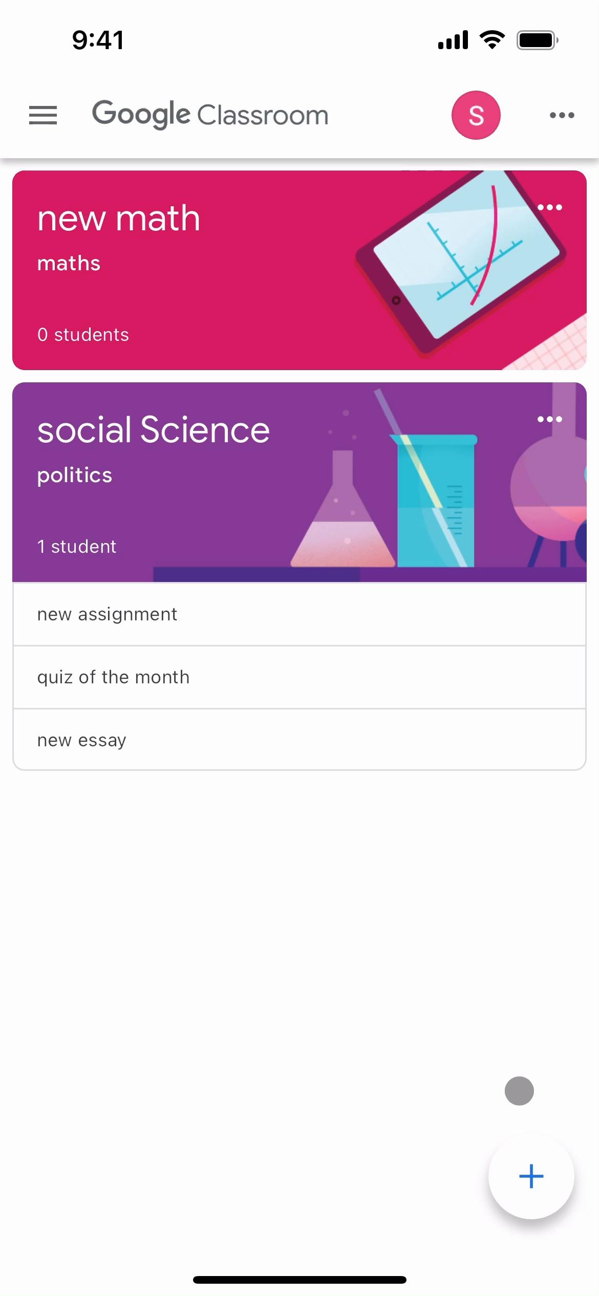 Joining a class on Google Classroom video screenshot