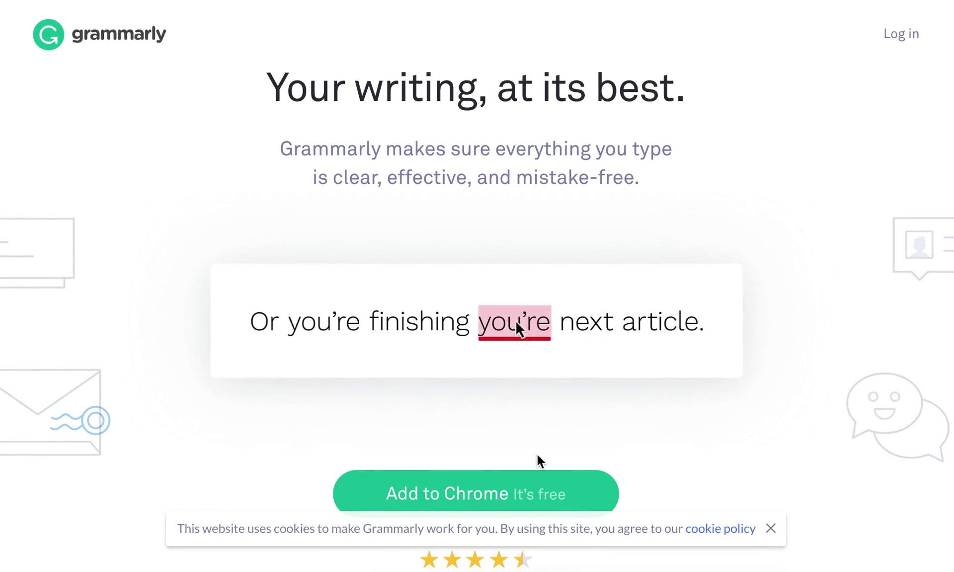 Onboarding on Grammarly video screenshot