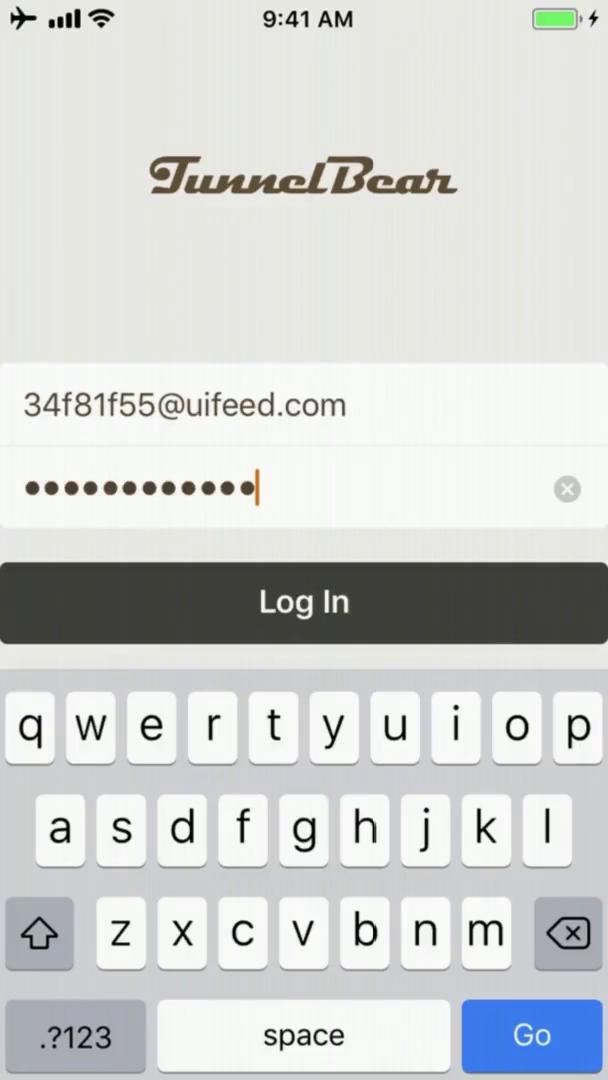 Password reset on TunnelBear video screenshot