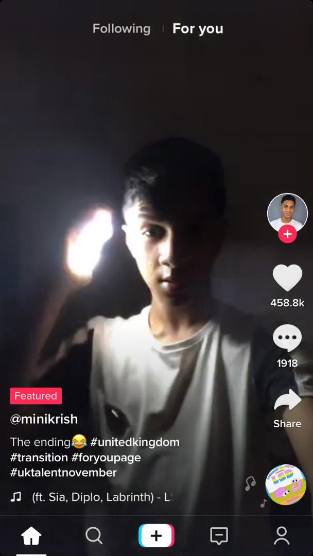 Commenting on TikTok video screenshot