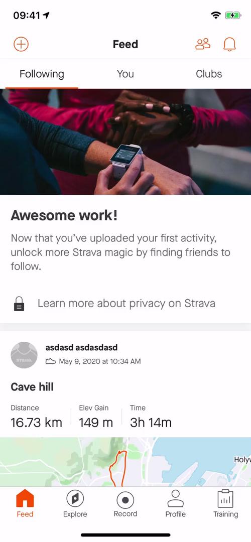 General browsing on Strava video screenshot