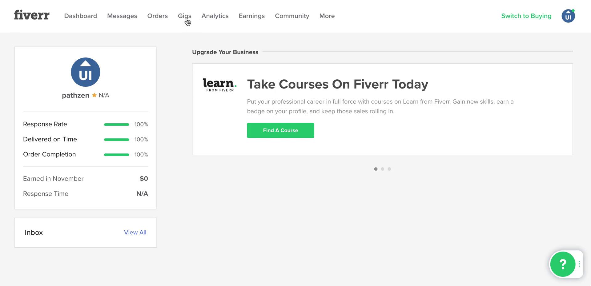 Listing a service on Fiverr video screenshot