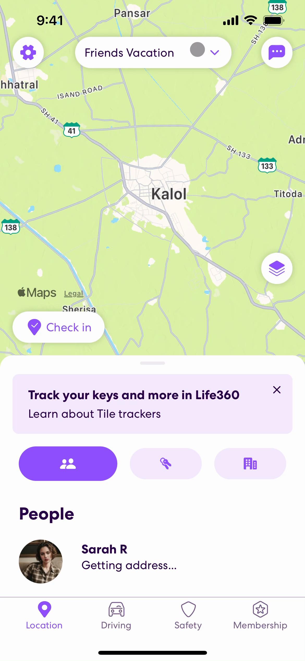 Joining a circle on Life360 video screenshot