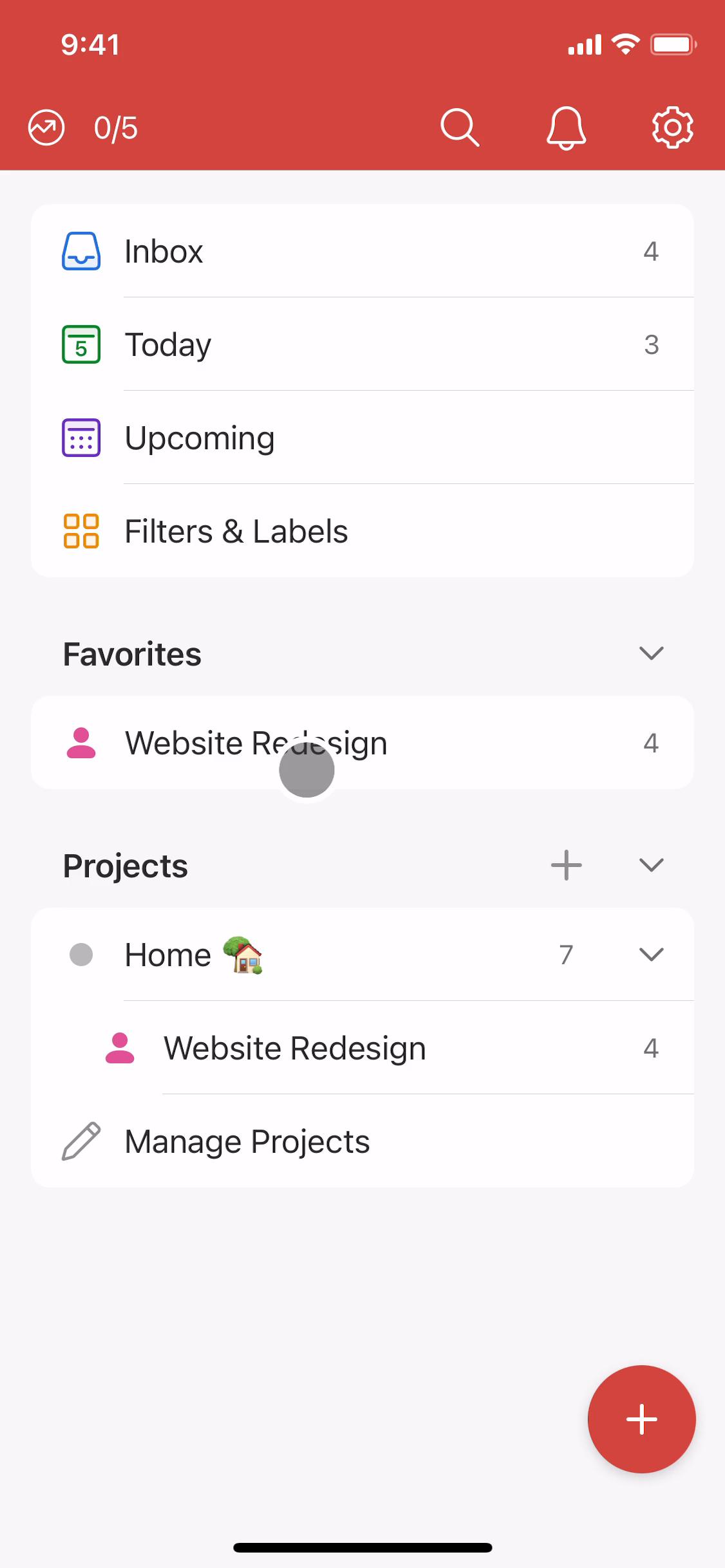 Searching on Todoist video screenshot