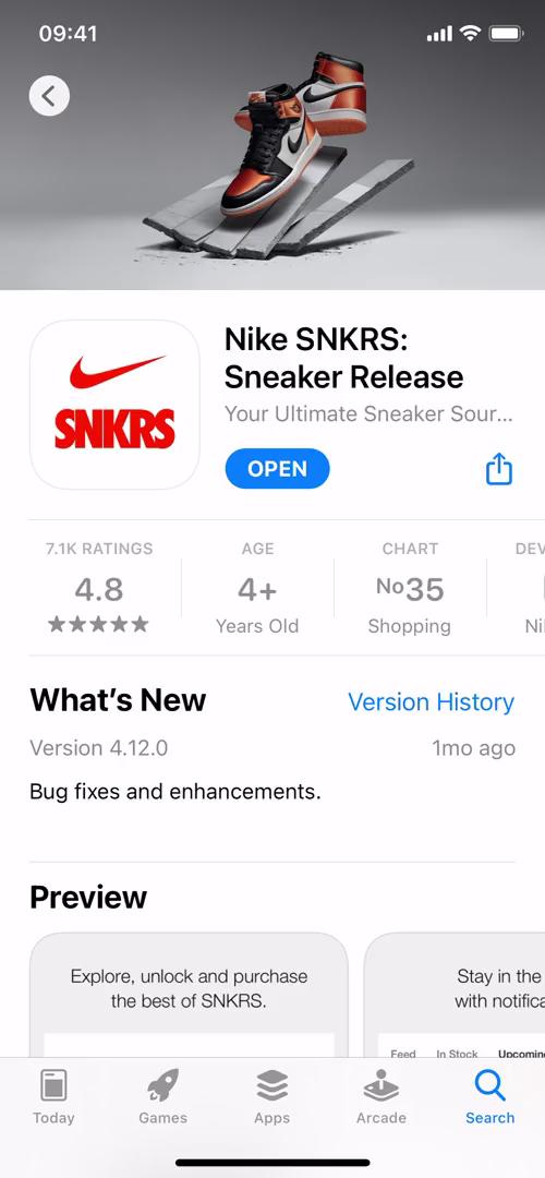 Onboarding on SNKRS by Nikes video screenshot