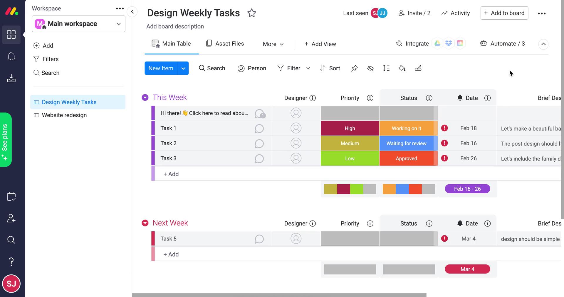 Creating an automation workflow on Monday video screenshot