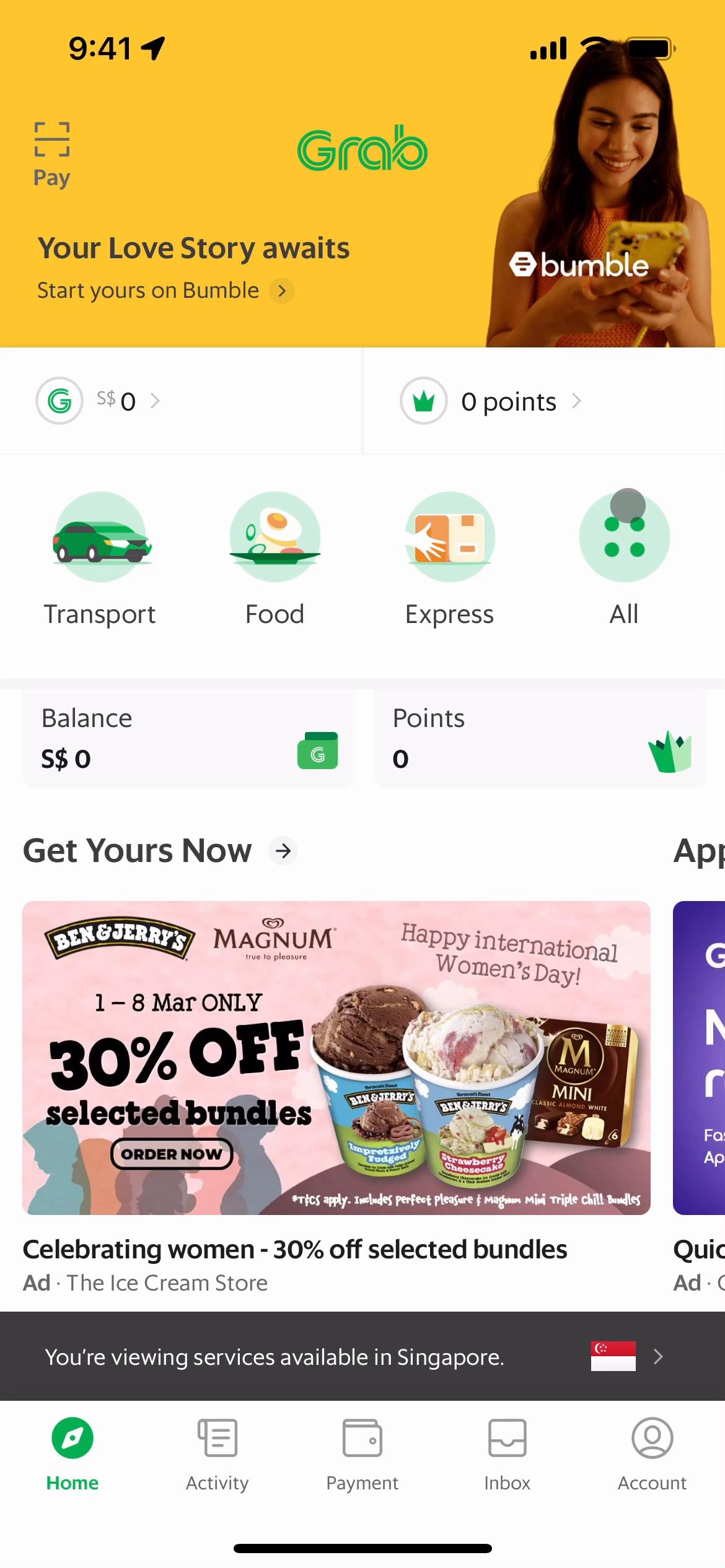 Sharing on Grab video screenshot