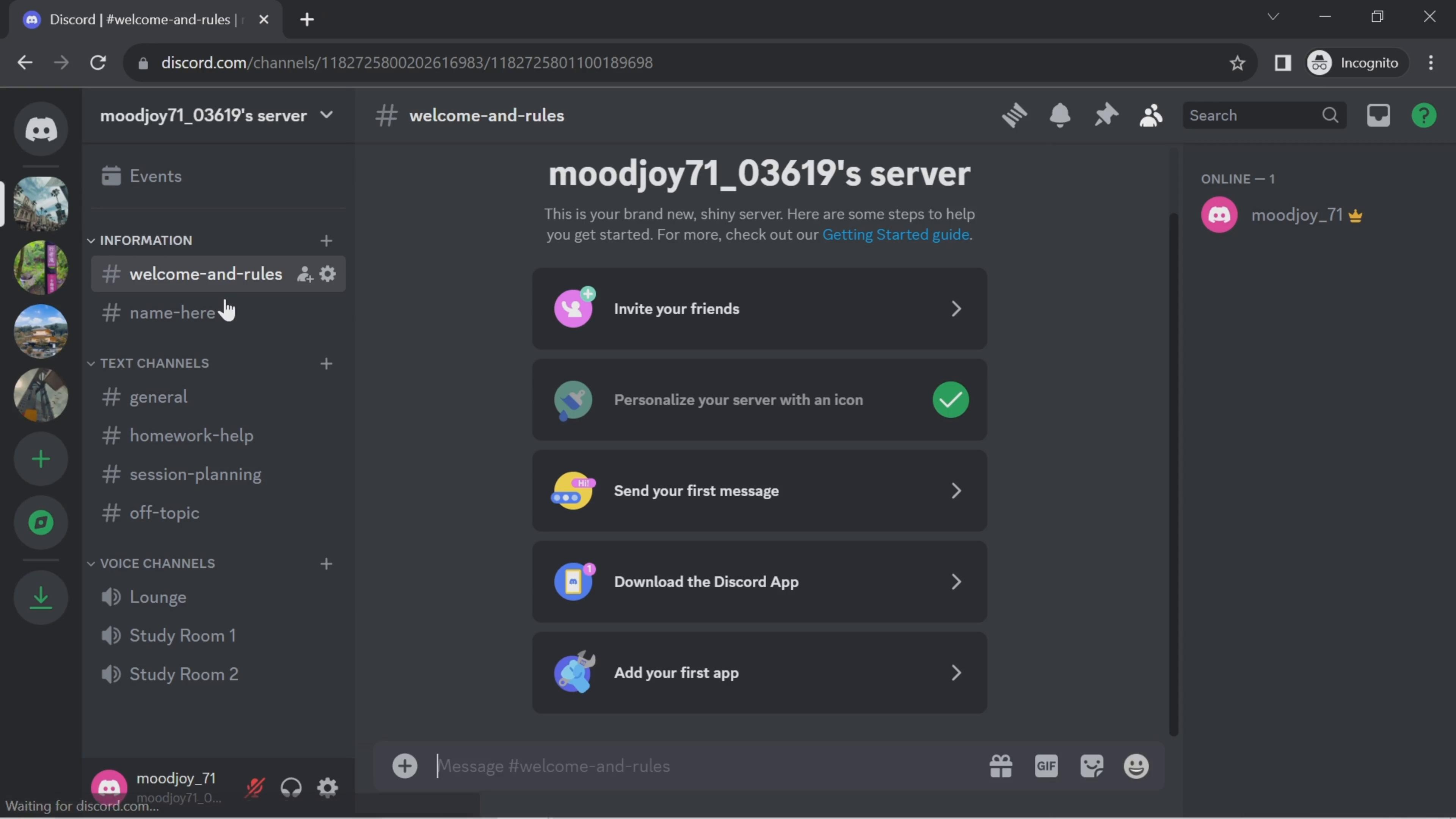 Deleting a server on Discord video screenshot