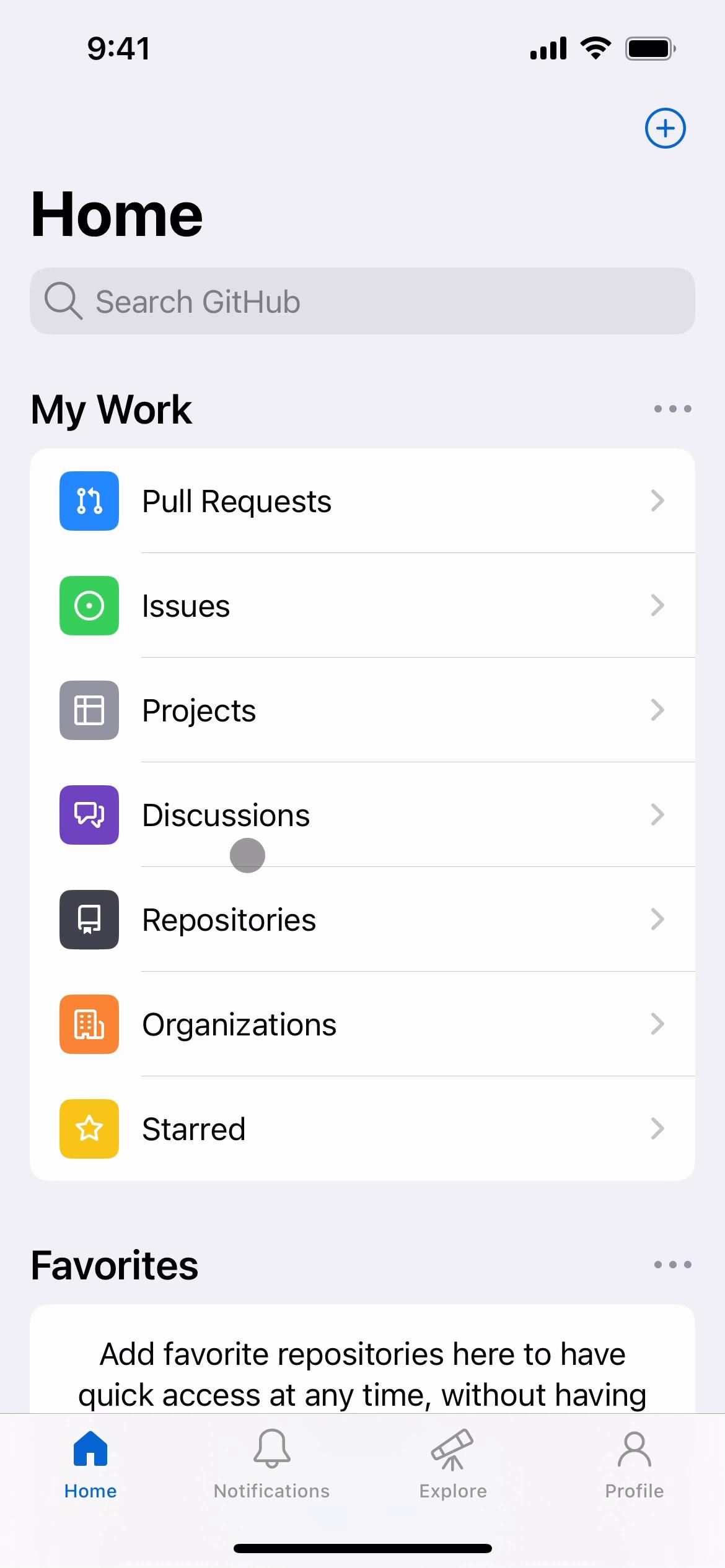 Screenshot of Reporting repositories on GitHub