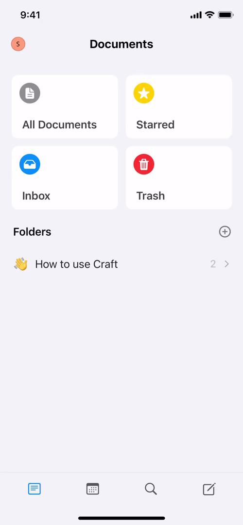 Creating a document on Craft video screenshot