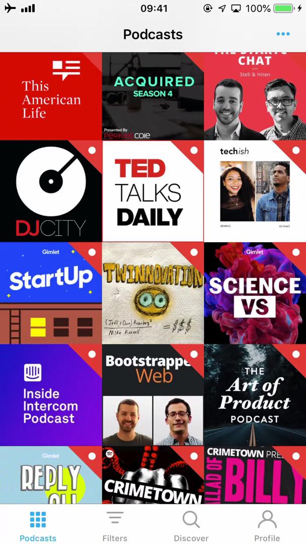 General browsing on Pocket Casts video screenshot