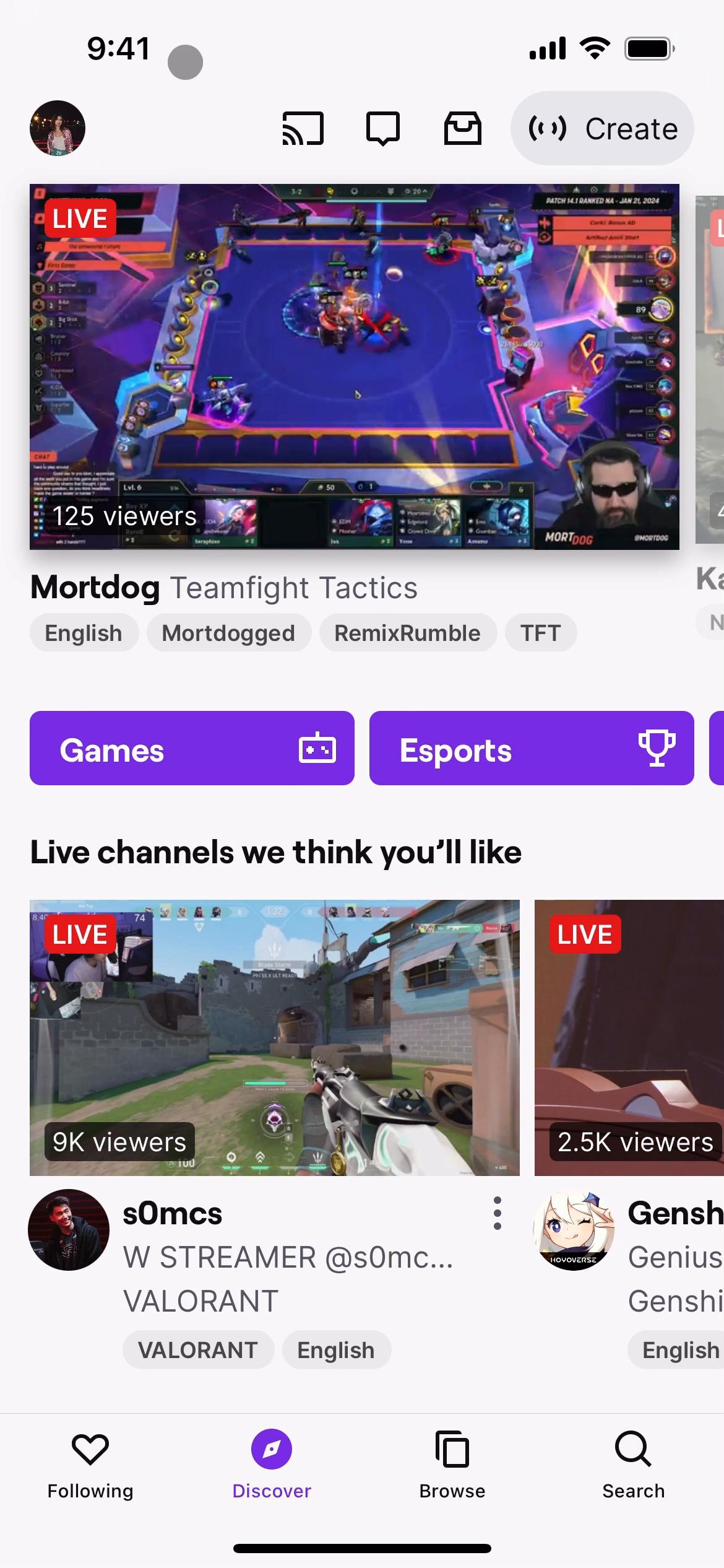 Help center on Twitch video screenshot