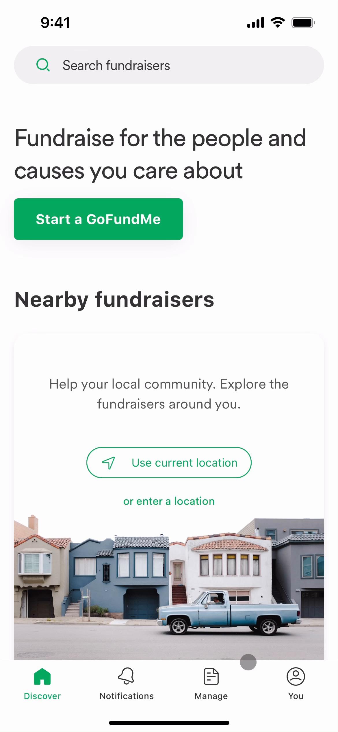 Settings on GoFundMe video screenshot