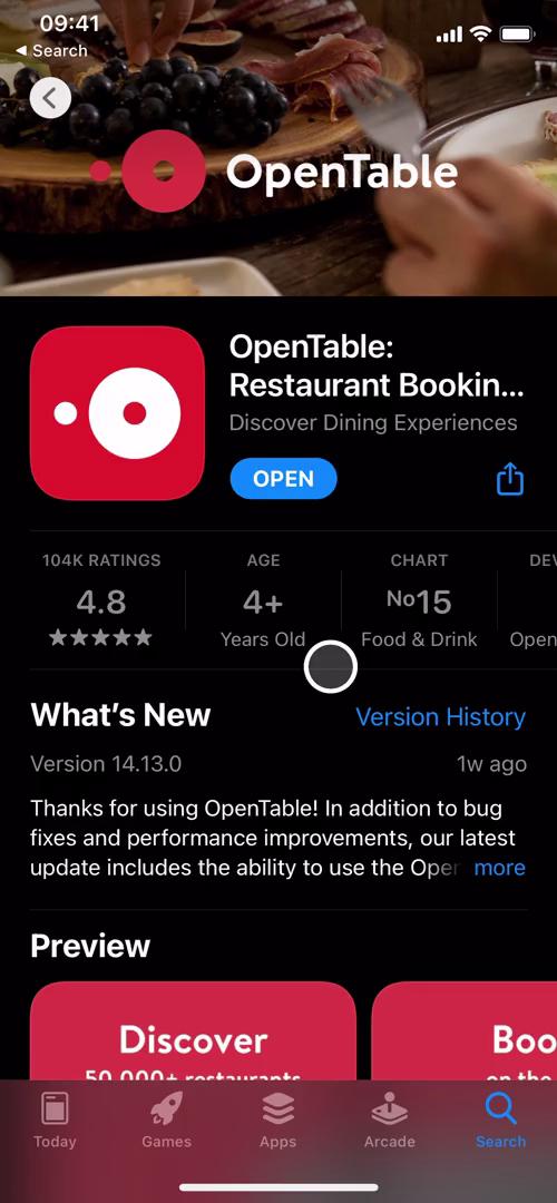 Onboarding on OpenTable video screenshot