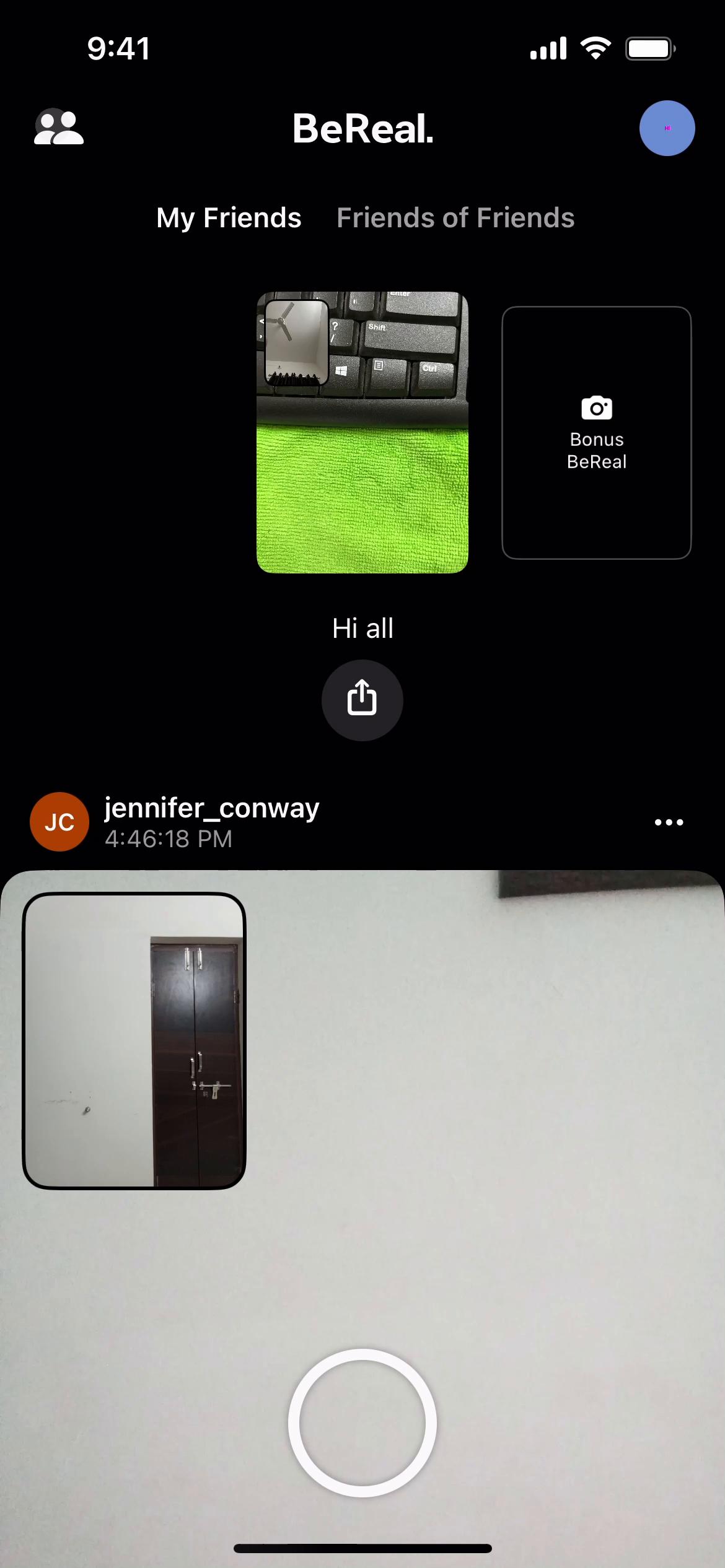 General browsing on BeReal. video screenshot