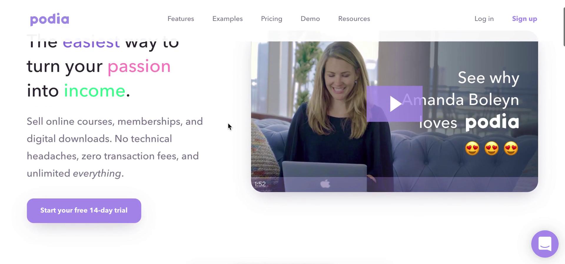 Onboarding on Podia video screenshot