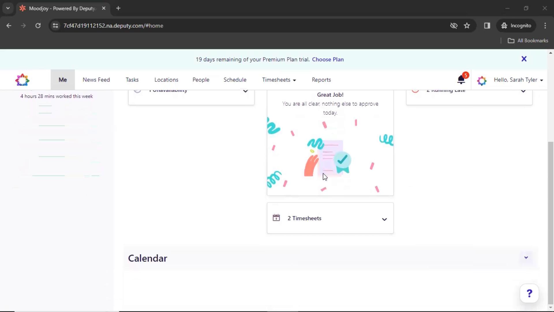 Approving timesheet on Deputy video screenshot