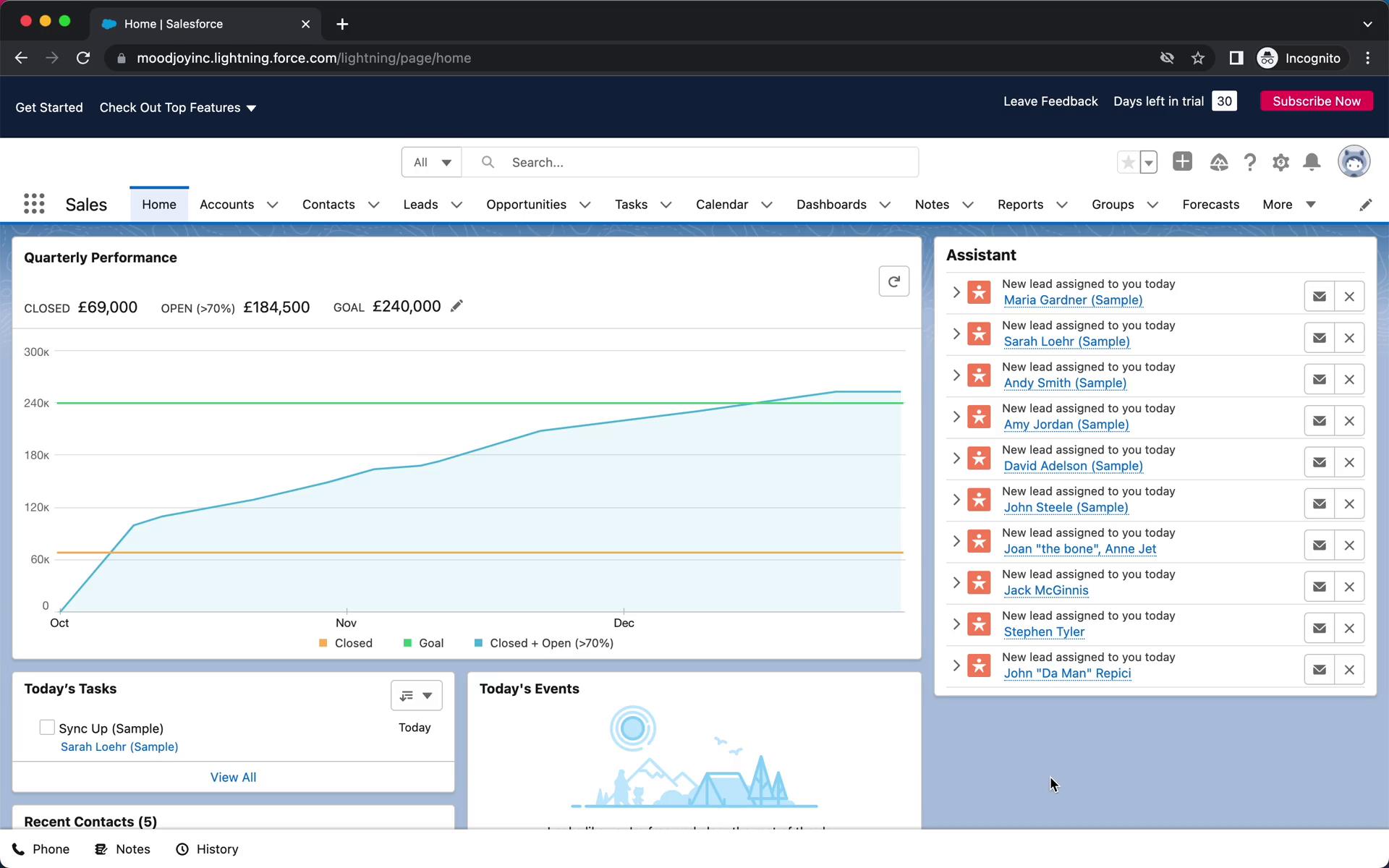 Creating a group on Salesforce video screenshot