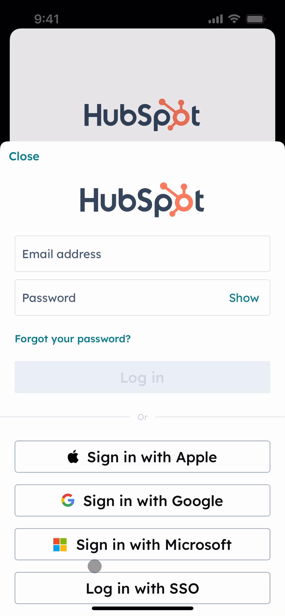 Resetting password on HubSpot CRM video screenshot