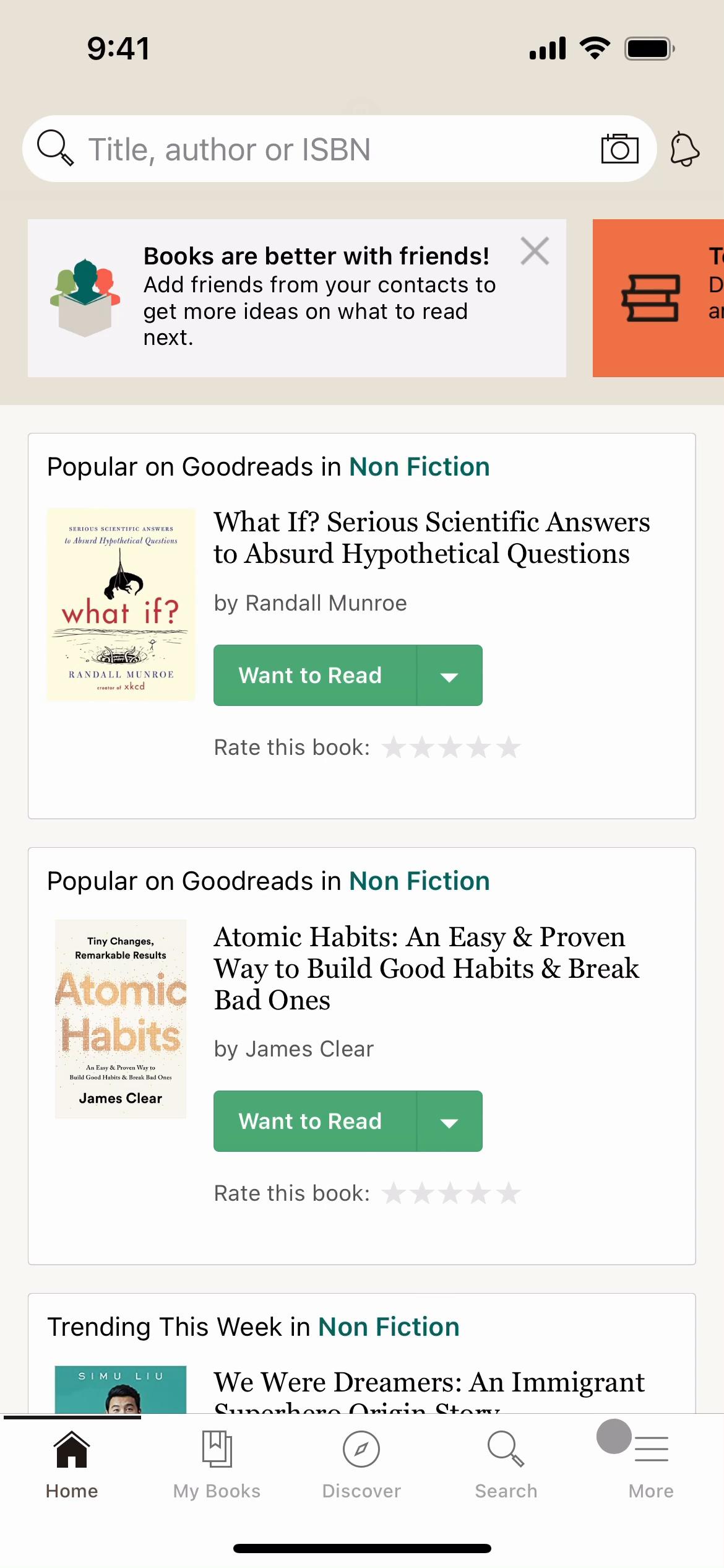 Adding a friend on Goodreads video screenshot