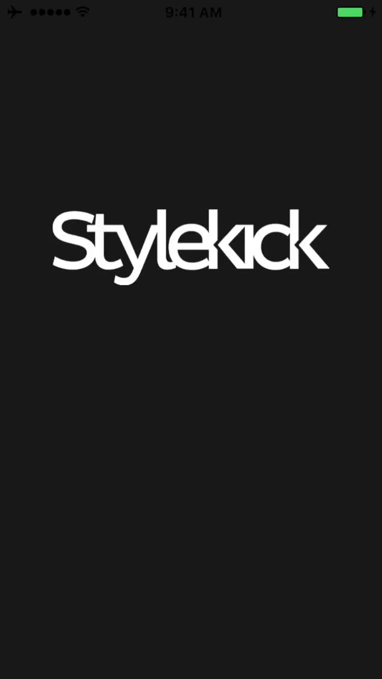 Screenshot of Onboarding on Stylekick