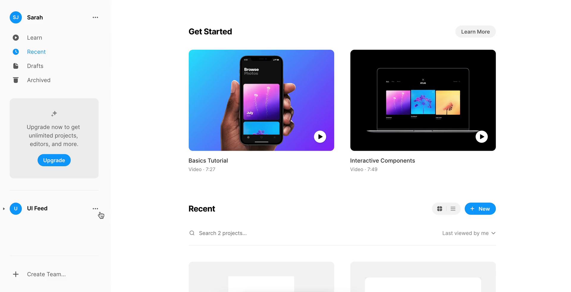 Inviting people on Framer video screenshot