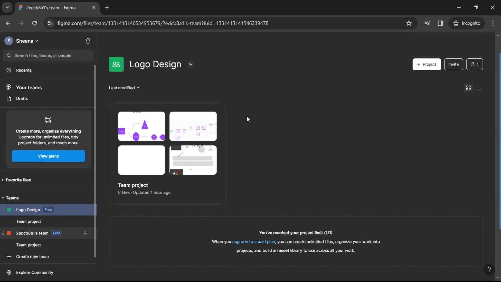 Team settings on Figma video screenshot