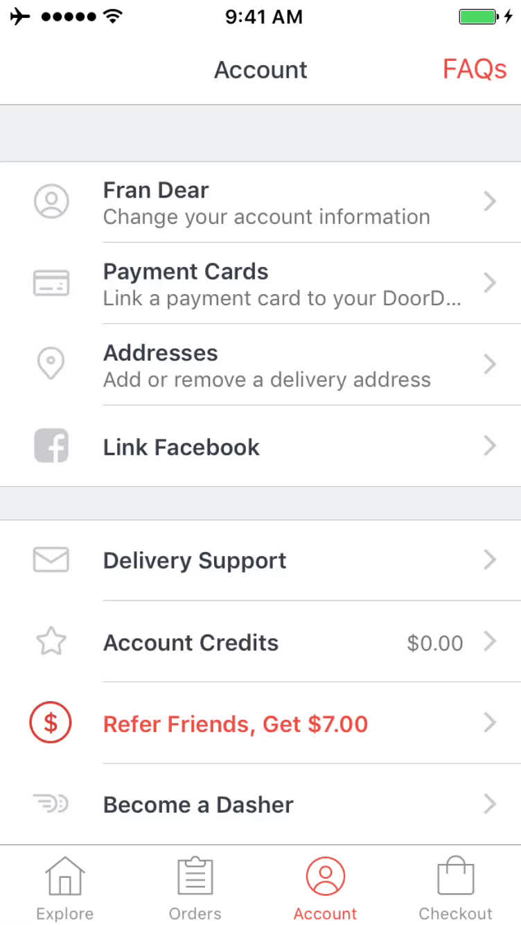 Inviting people on DoorDash video screenshot