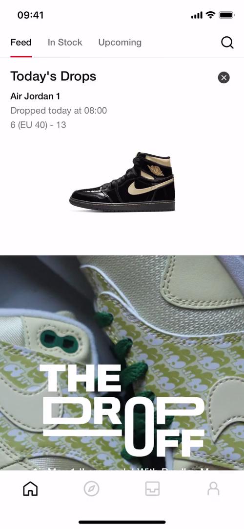 Filtering on SNKRS by Nikes video screenshot