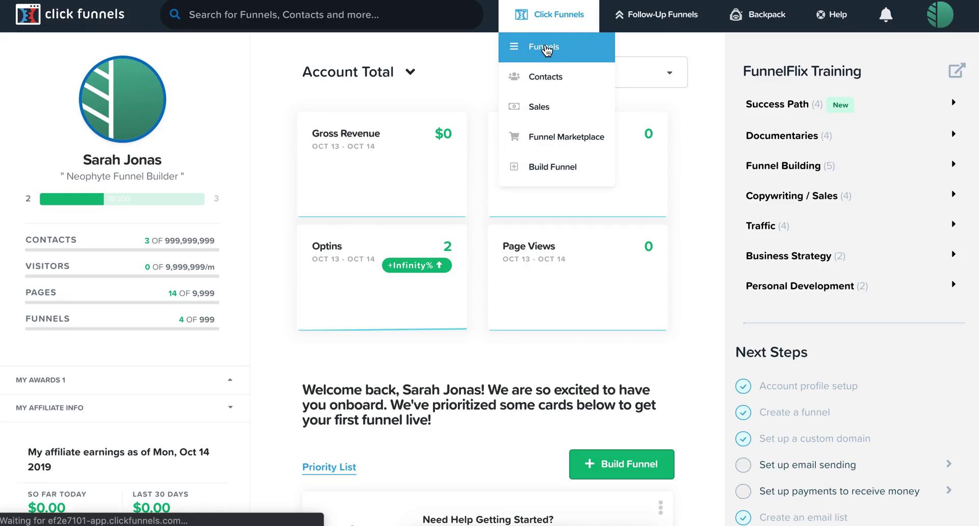 Split testing on ClickFunnels video screenshot