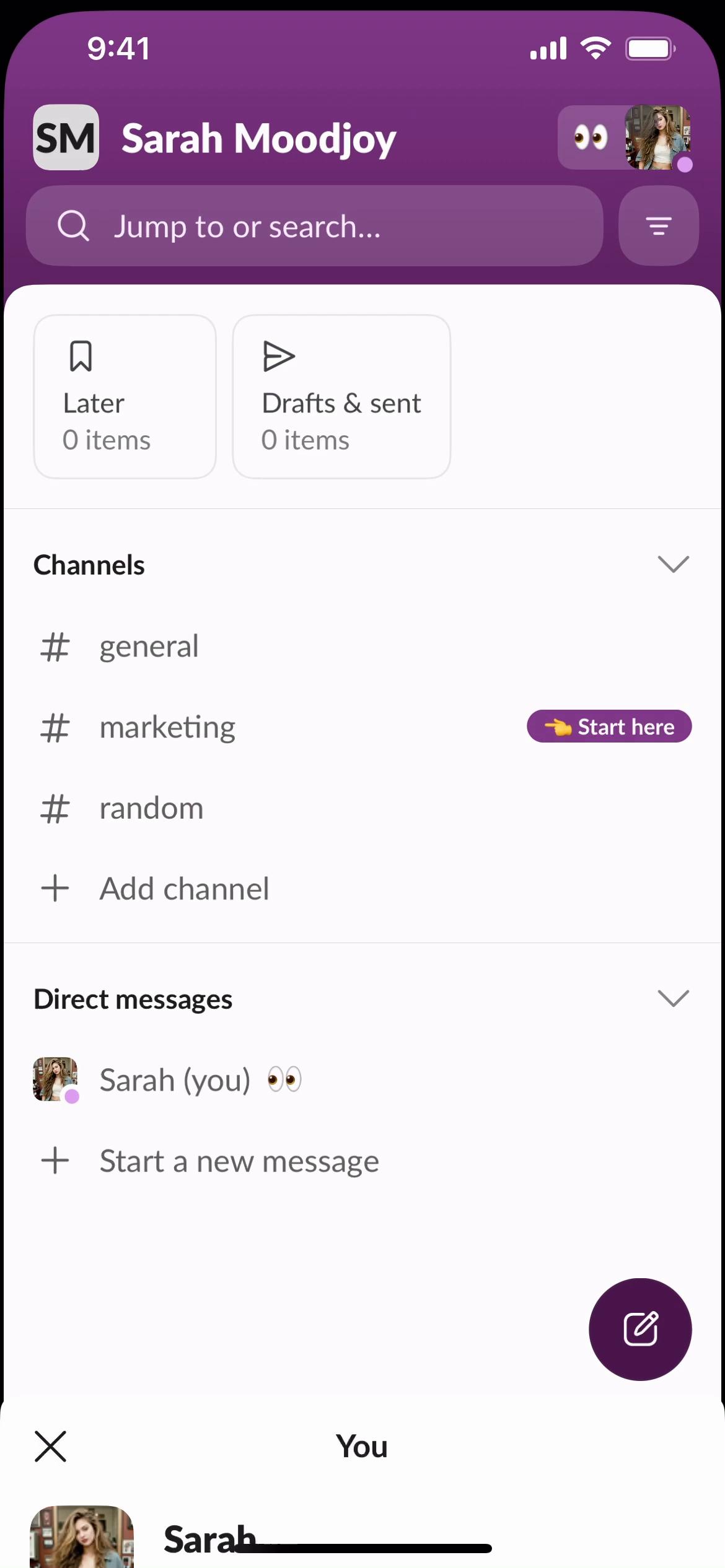 Notification settings on Slack video screenshot