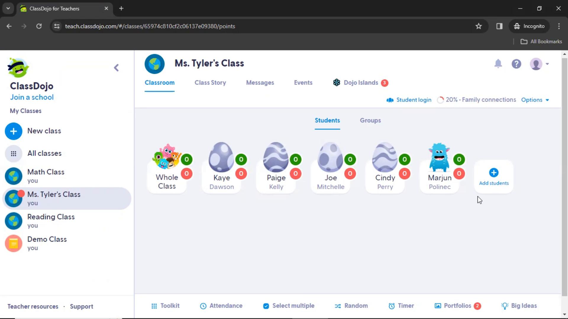 Approving portfolio posts on ClassDojo video screenshot