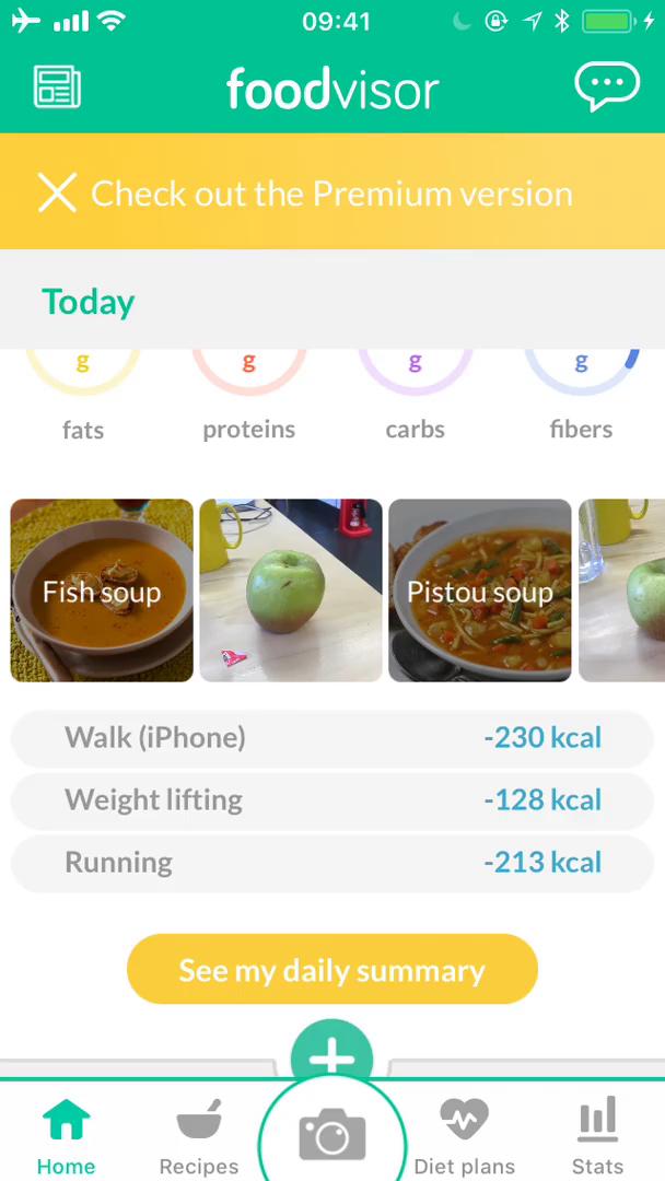 Finding a recipe on Foodvisor video screenshot