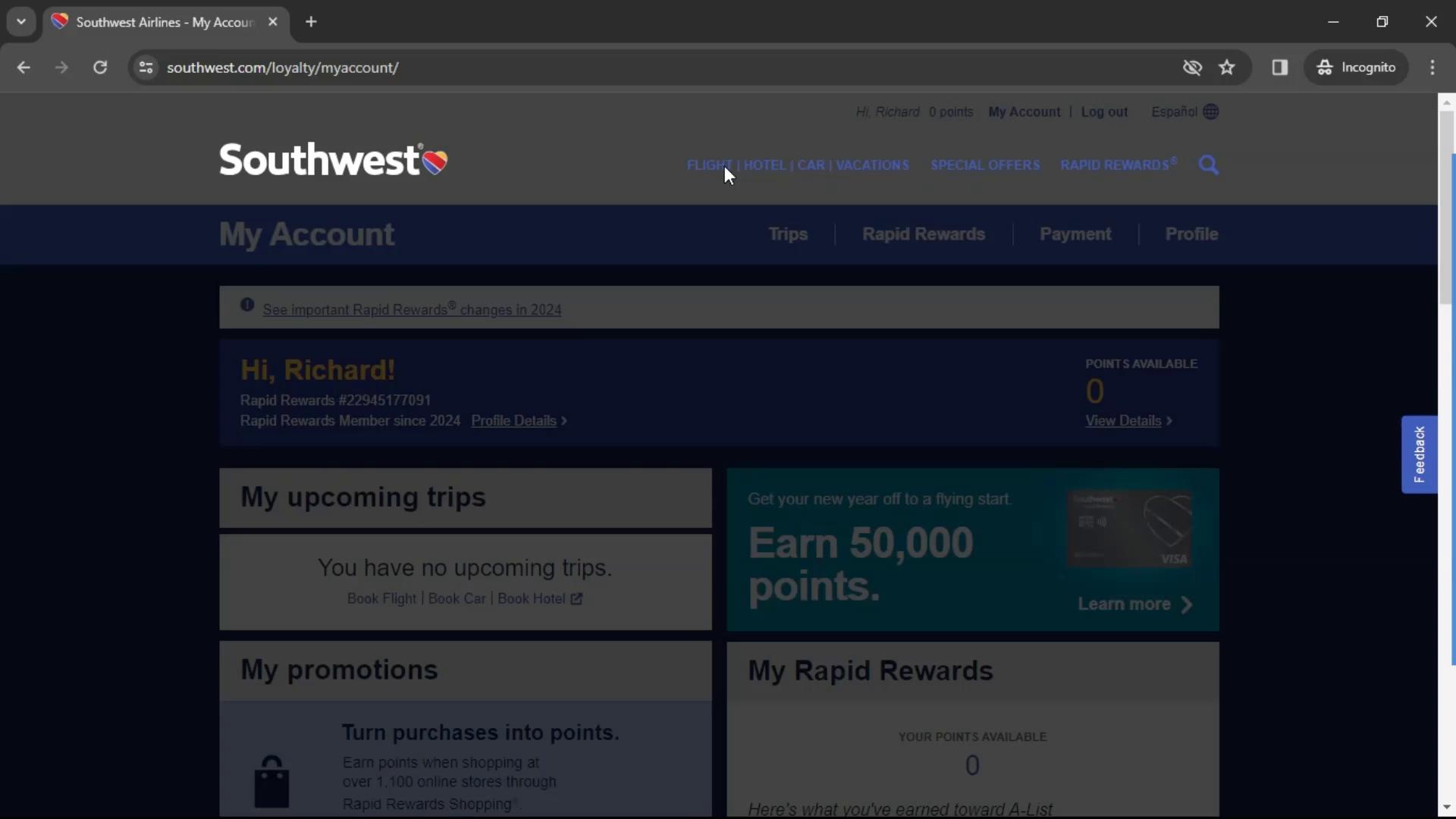 Saving on Southwest Airlines video screenshot