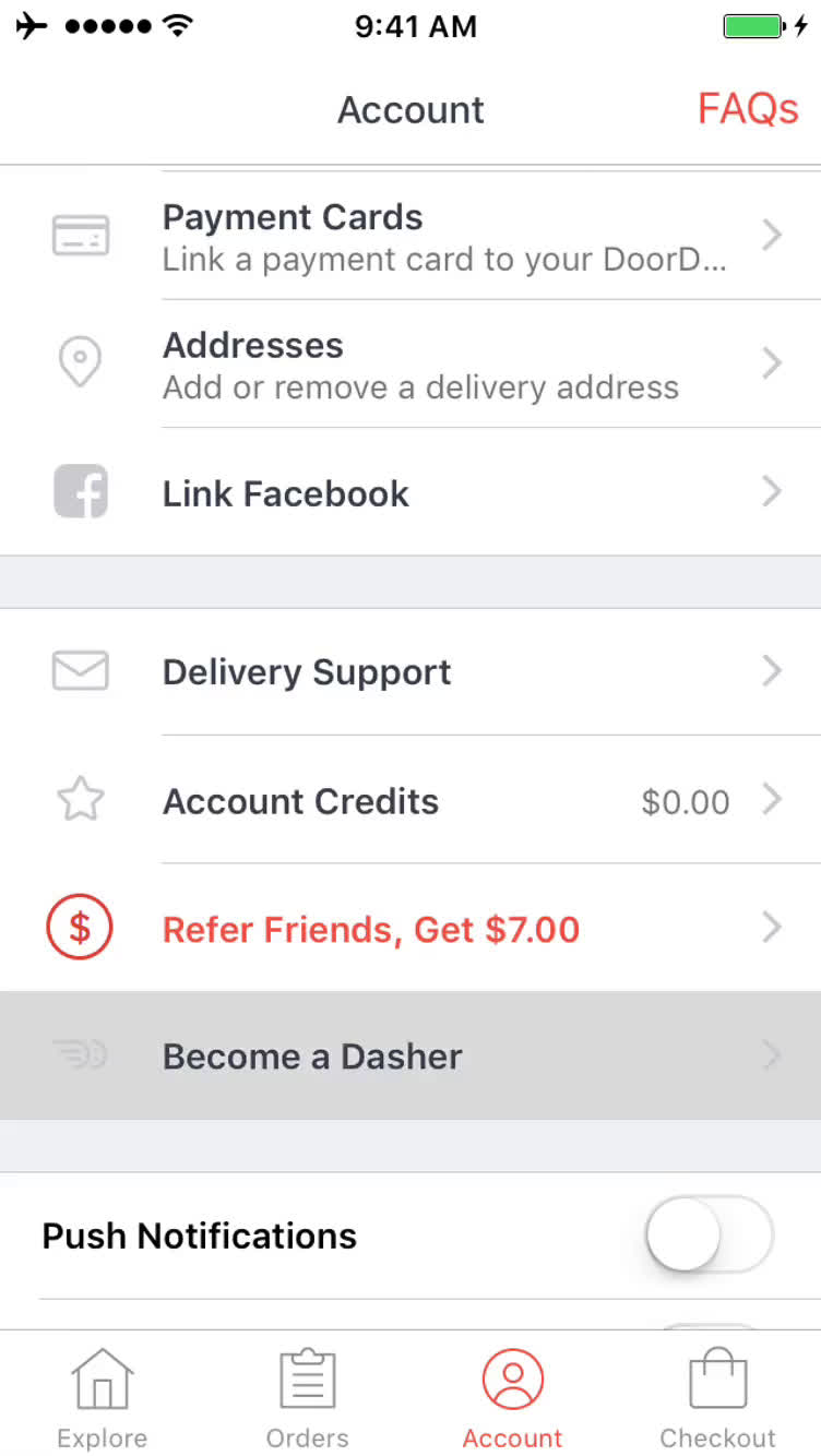 Driver signup on DoorDash video screenshot