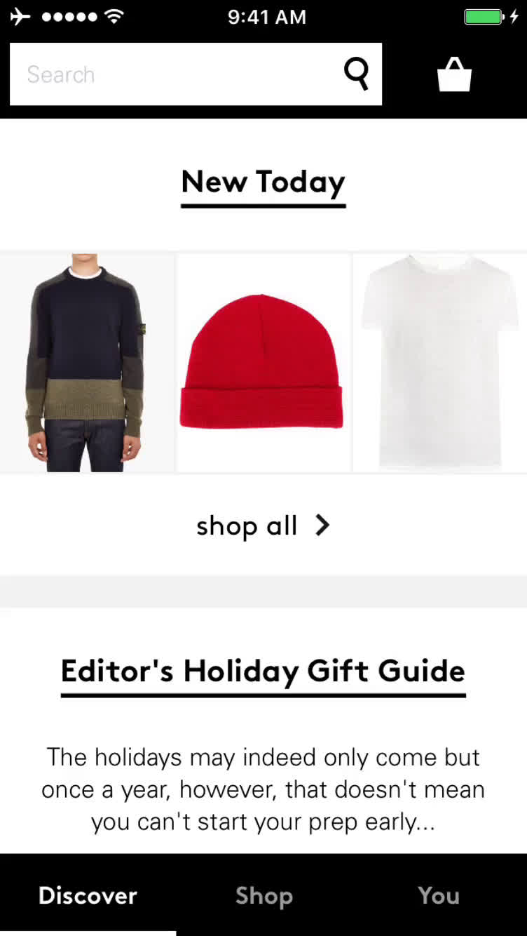 Buying something on Lyst video screenshot