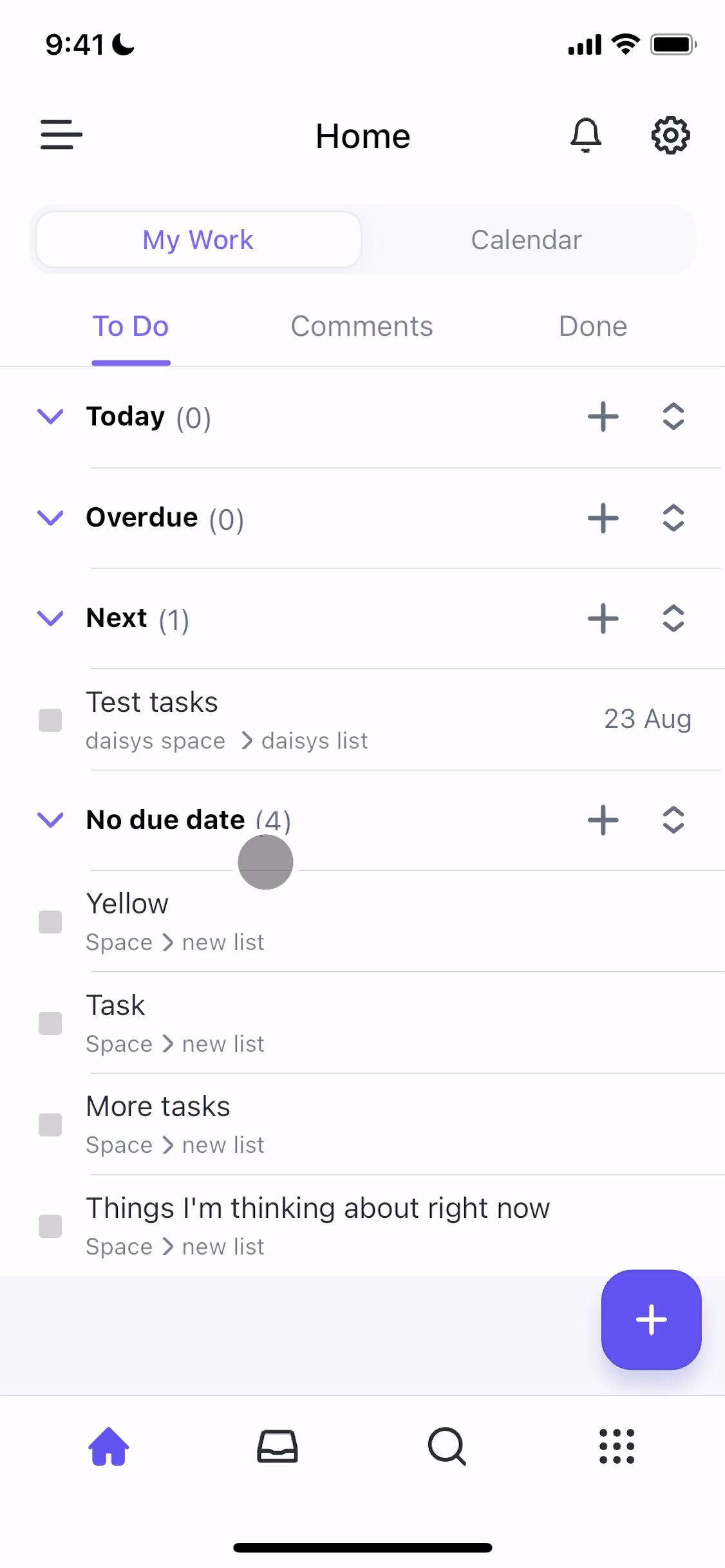 Tasks on ClickUp video screenshot