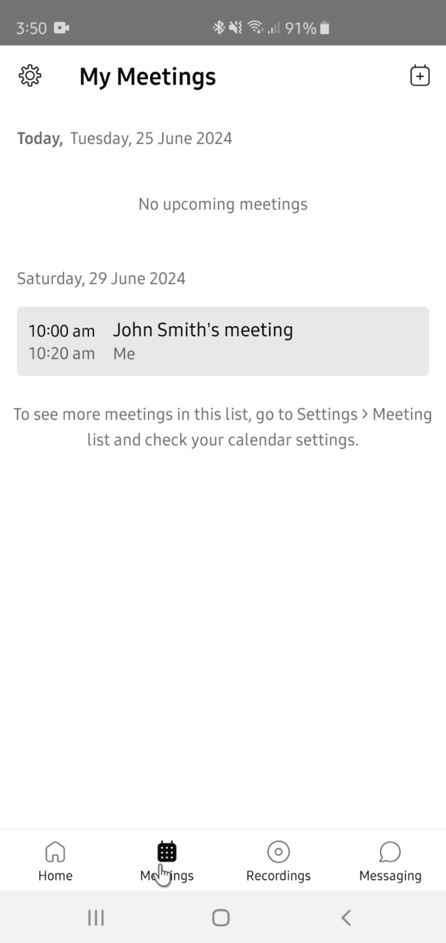 Screenshot of Sharing on Webex