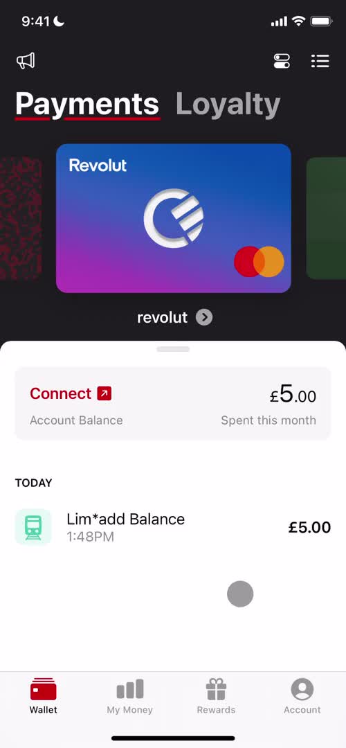 Curve wallet screenshot