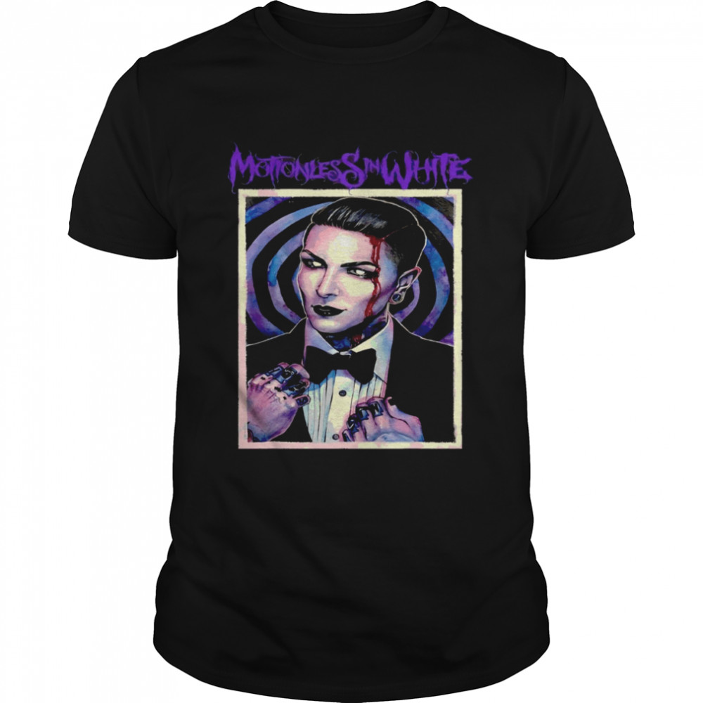 Chris Motionless Motionless In White Band Tri-blend Shirt Man Black Size Up To 5xl