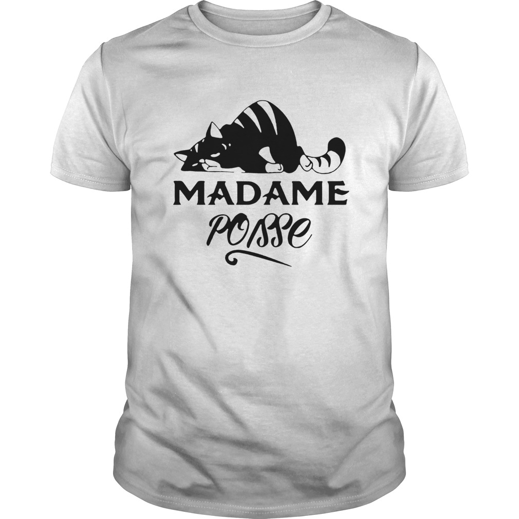 Cat Madame Poisse Shirt Man Black Size Up To 5xl