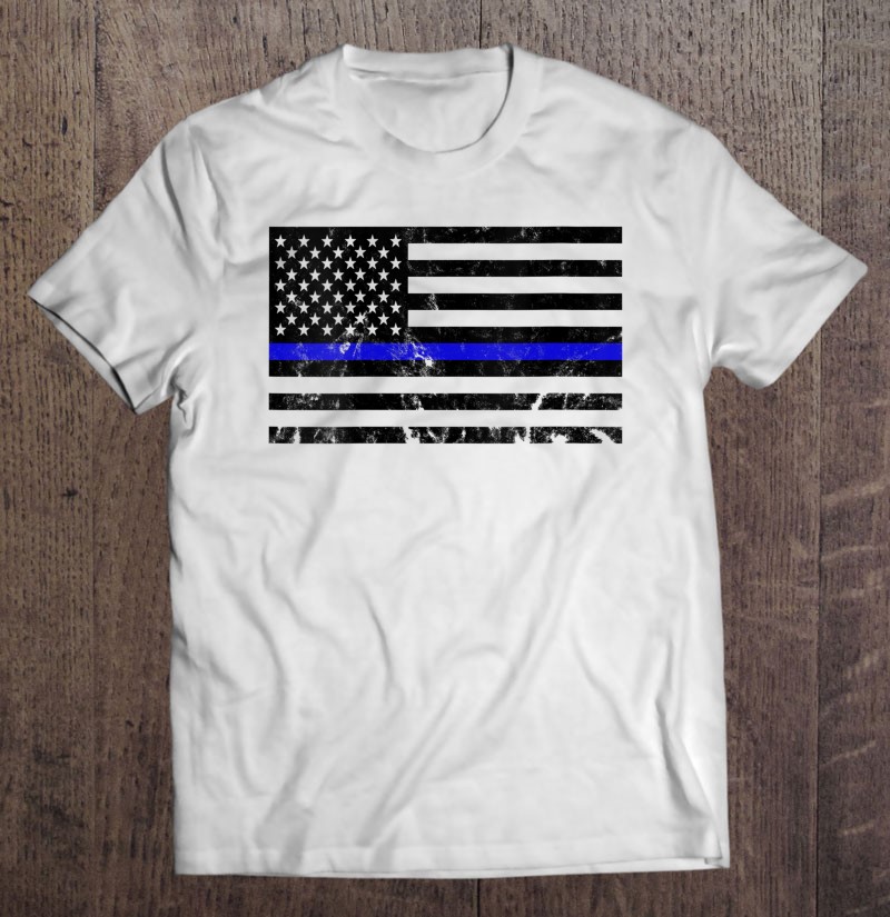 Womens Thin Blue Line Shirt Blue Lives Matter Shirt Usa Shirt Shirt Gift Black Man Size Up To 5xl