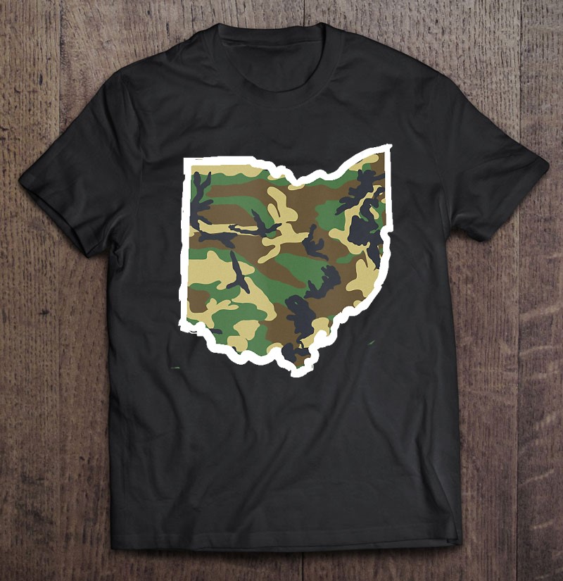 Ohio Camo Map Shirt Hunting Gear Camo Home Apparel Tank Top Shirt Gift Man Black Size Up To 5xl