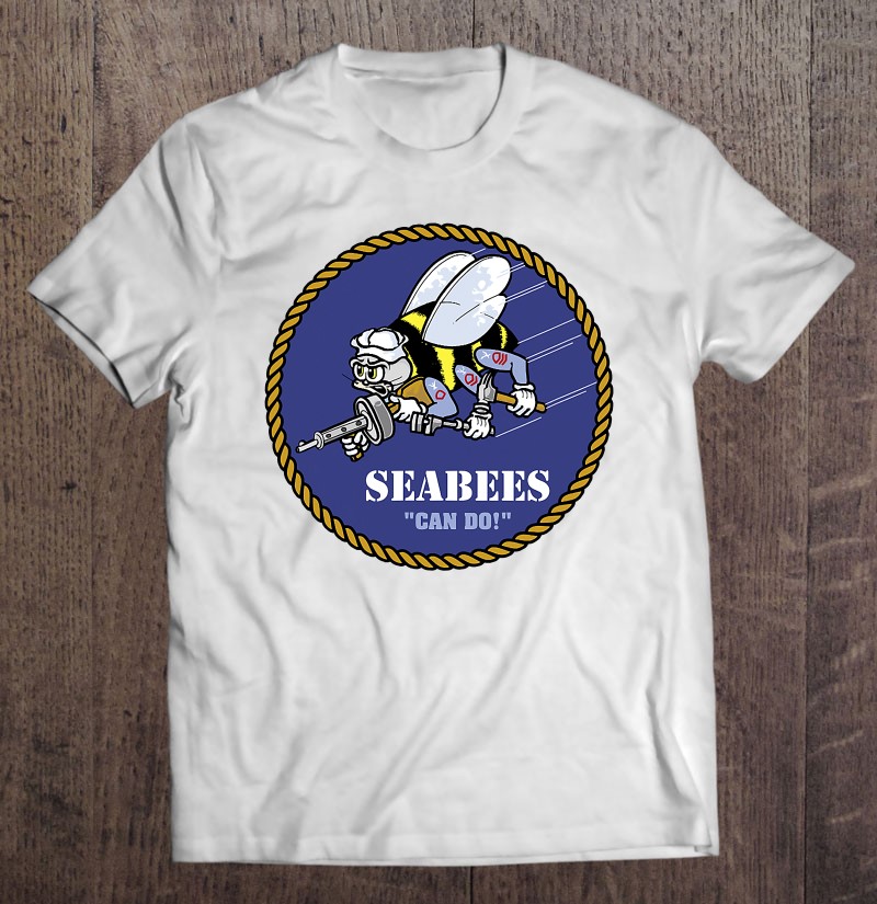 Seabee Can Do Emblem Shirt Gift Man Black Size Up To 5xl
