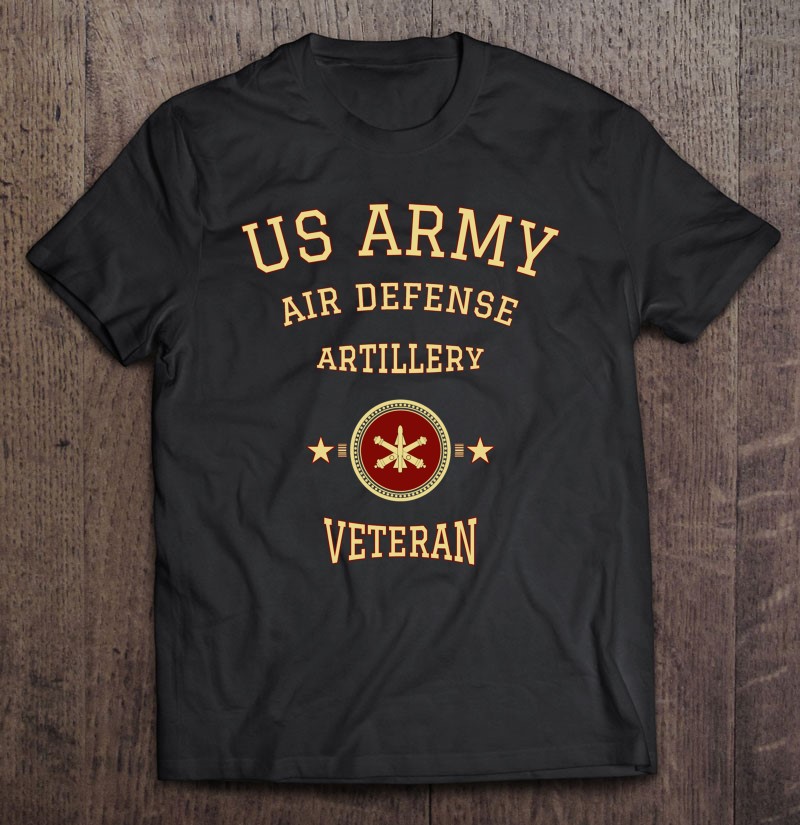 Us Army Air Defense Artillery Retired Army Veteran Shirt Gift Man Black Size Up To 5xl