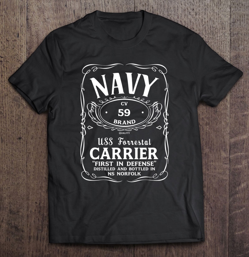 Uss Forrestal Cv-59 Aircraft Carrier Shirt Gift Man Black Size Up To 5xl