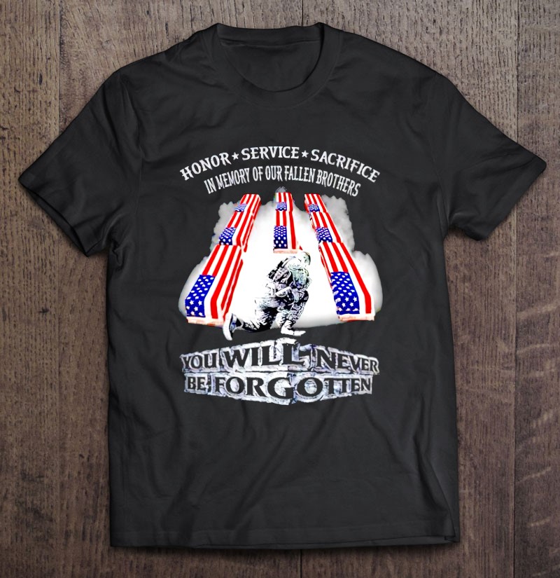 Veteran Died In Afghanistan You Will Never Be Forgotten Shirt Gift Man Black Size Up To 5xl