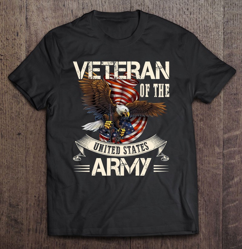 Veteran Of United States Us Army Veteran Shirt Gift Man Black Size Up To 5xl